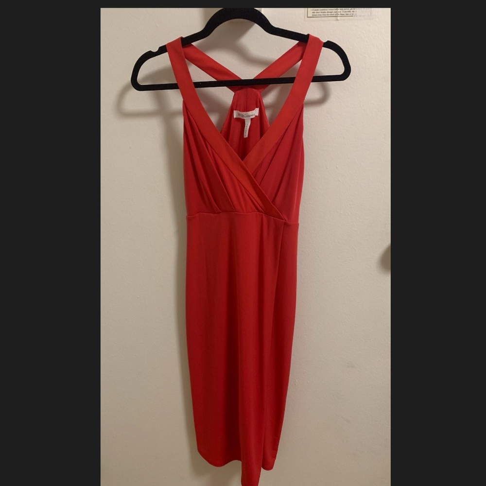 NWOT BCBGeneration red racerback midi dress XS